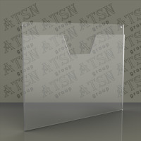 Пластикові плоскі кишені, настінні