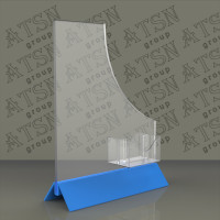  Підставка для поліграфії з кольорового пластику