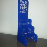 Візитниця з кольорового пластику з QR