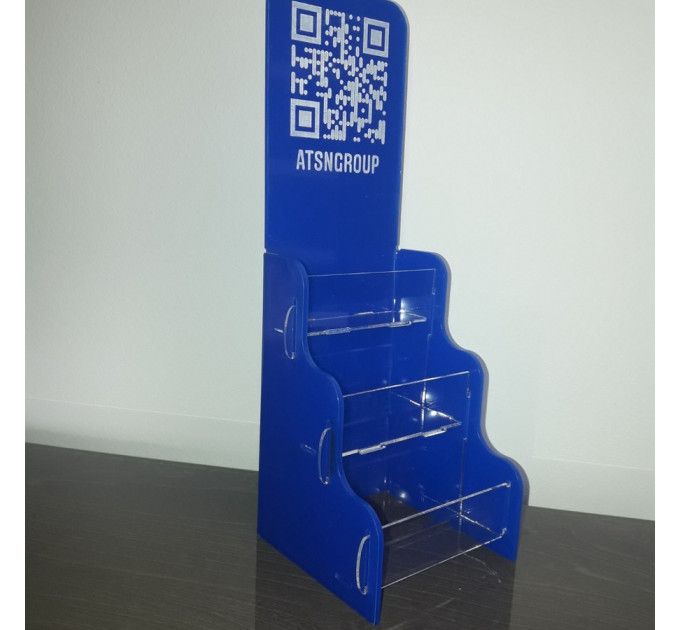 Візитниця з кольорового пластику з QR