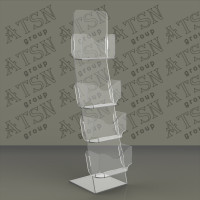 L - образна візитниця прозора