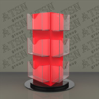 Обертається настільна візитниця з кольорового акрилу