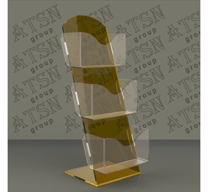 Пластикова підставка на 3 комплекти візиток