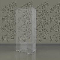 Менюхолдер прозорий 3-х сторонній під єврофлаєр