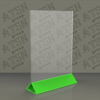 Менюхолдер з кольоровим підставою А5