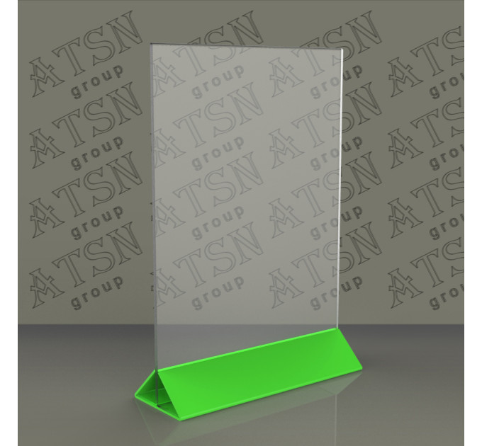 Менюхолдер з кольоровим підставою А5