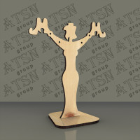 Підставка з дерева для біжутерії